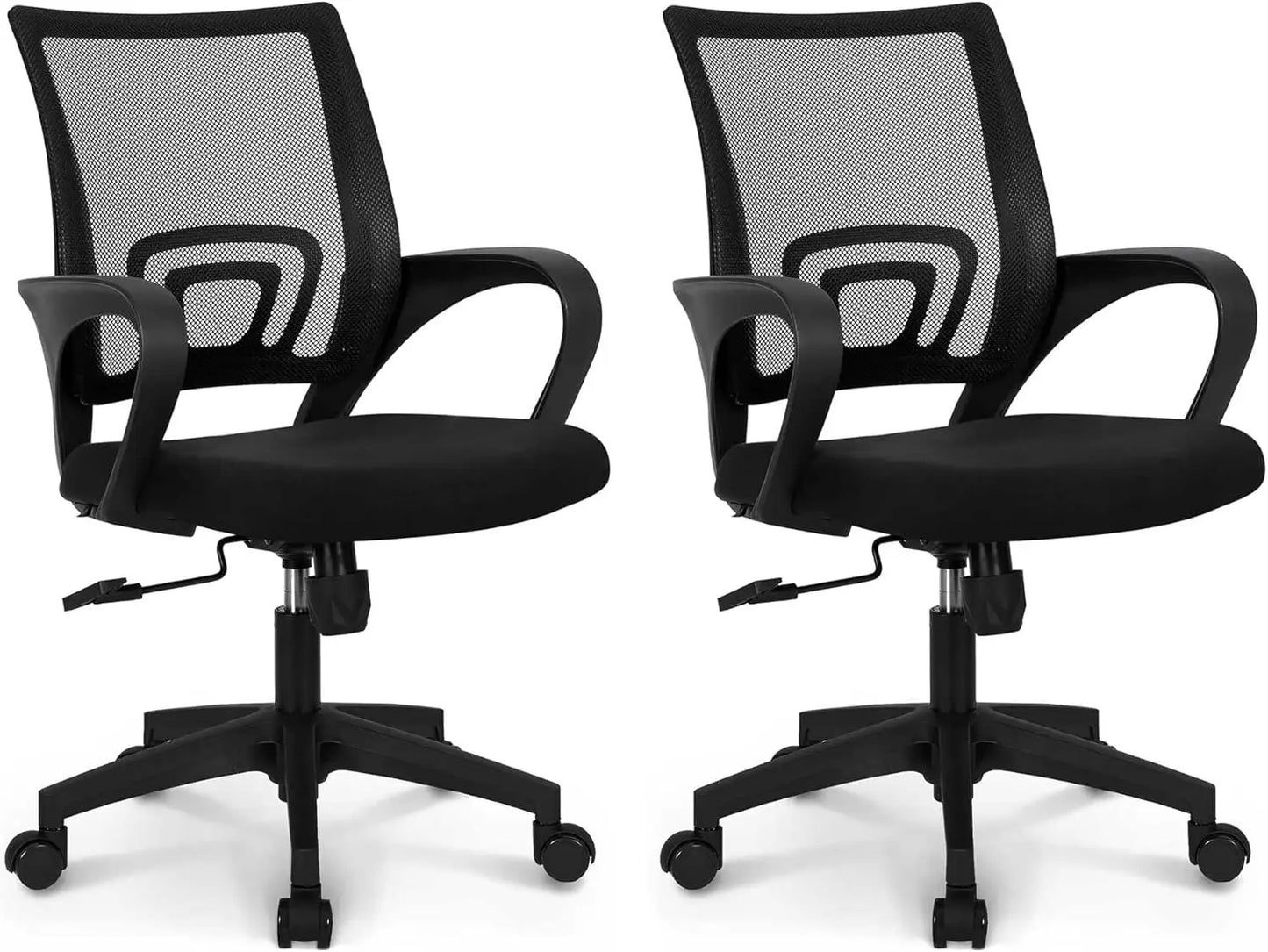 Mesh Gaming Chair With Lumbar Support And Adjustable Height