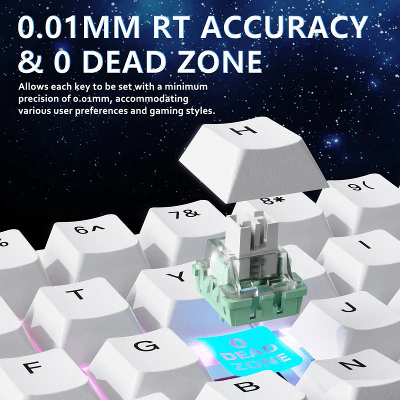 Attack Shark Wired Keyboard 8000 Hz Polling With QMK RGB