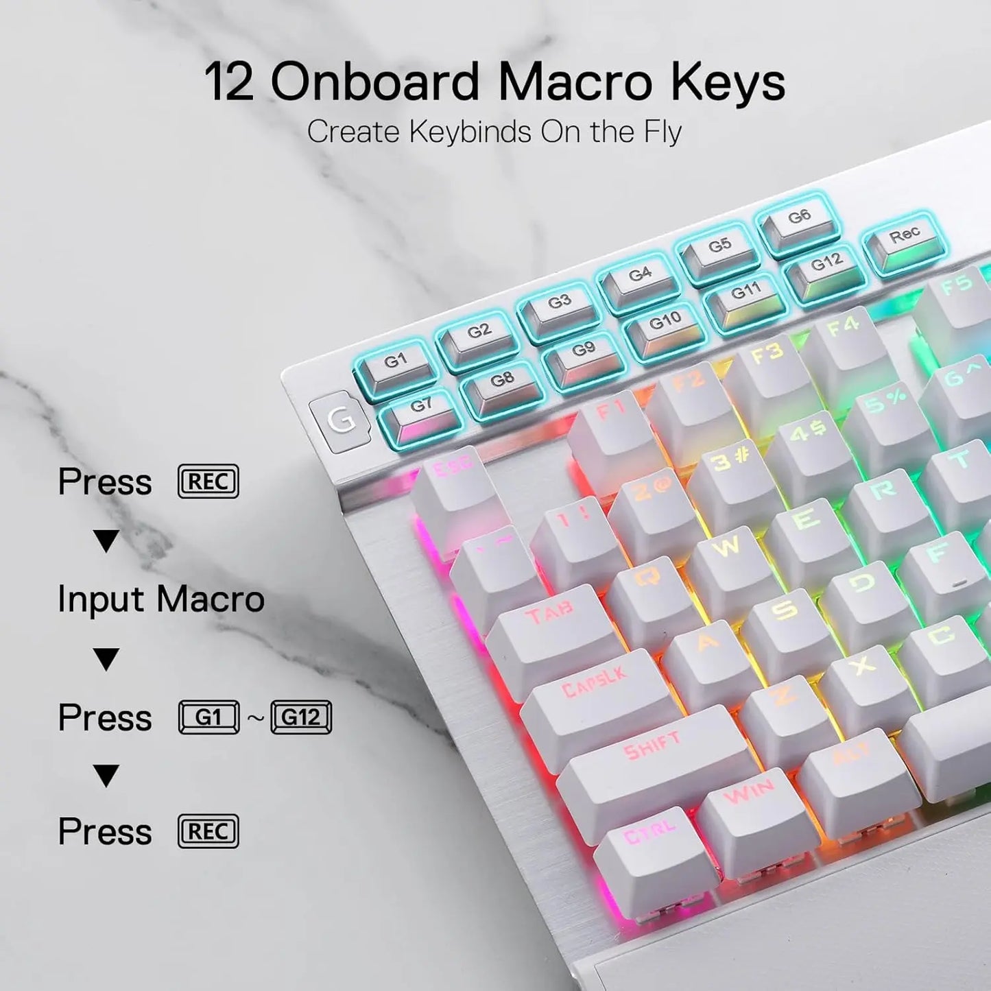Redragon K550 RGB Mechanical Keyboard With Wrist Rest