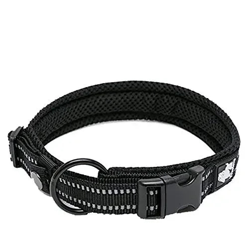 TrueLove Nylon Adjustable Dog Collar Padded Reflective Training