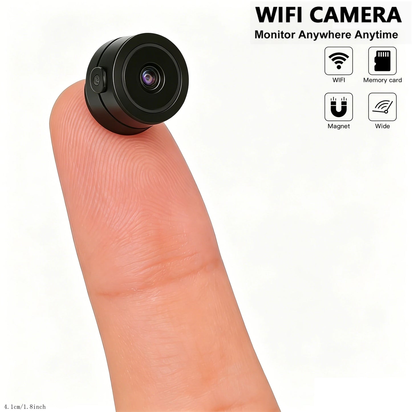 C6 Smart Color Night Vision Wireless Camera, Home HD Monitor, Human Detection Auto Light On, Two-Way Audio WiFi Camera with Phone Remote