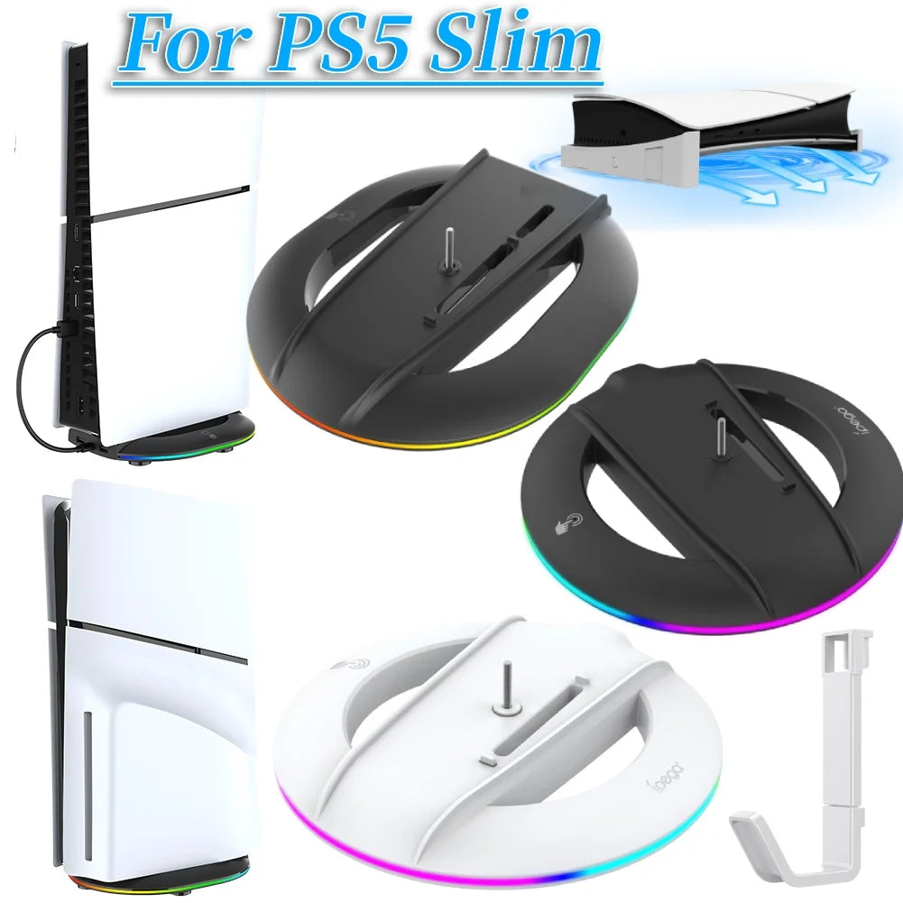 APWIKOGER Vertical Stand For PS5 Slim Console Anti Slip Holder