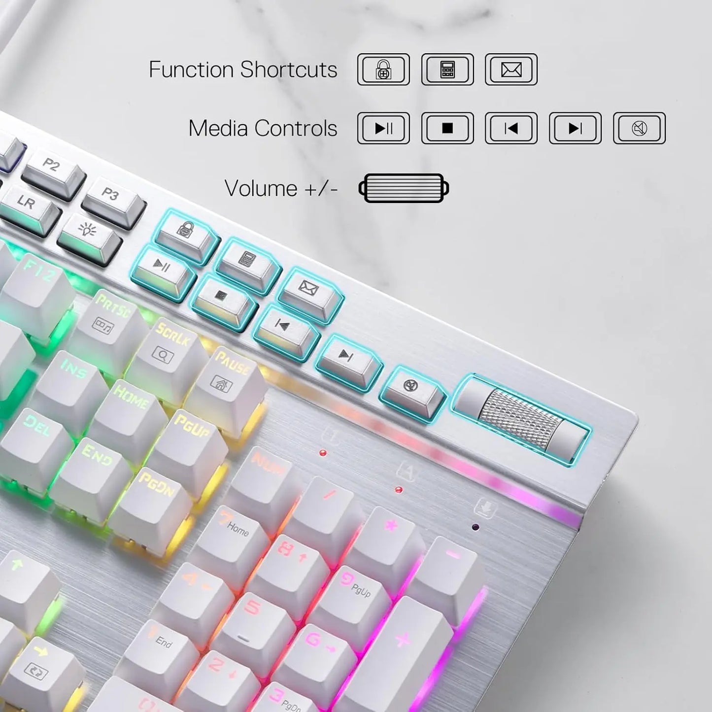 Redragon K550 RGB Mechanical Keyboard With Wrist Rest