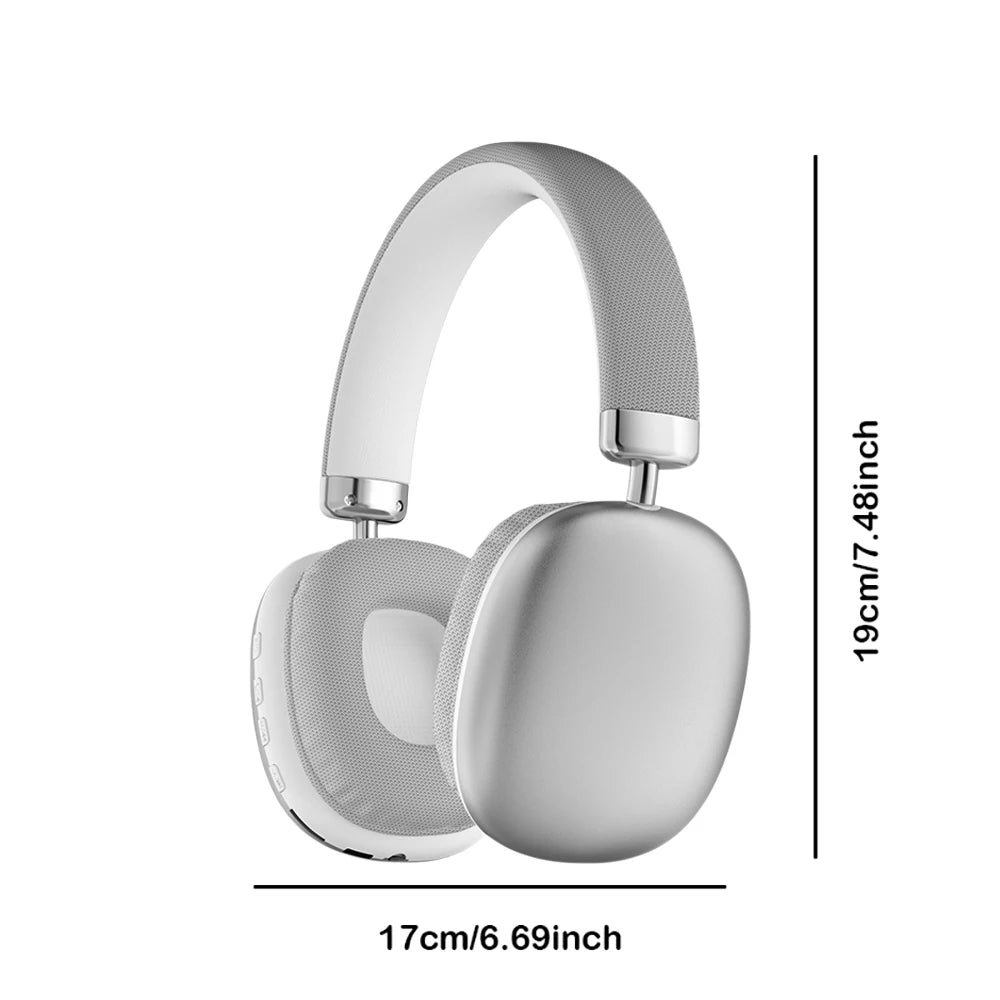 Foldable Bluetooth Over Ear Headphones HiFi Wireless Headset With AUX