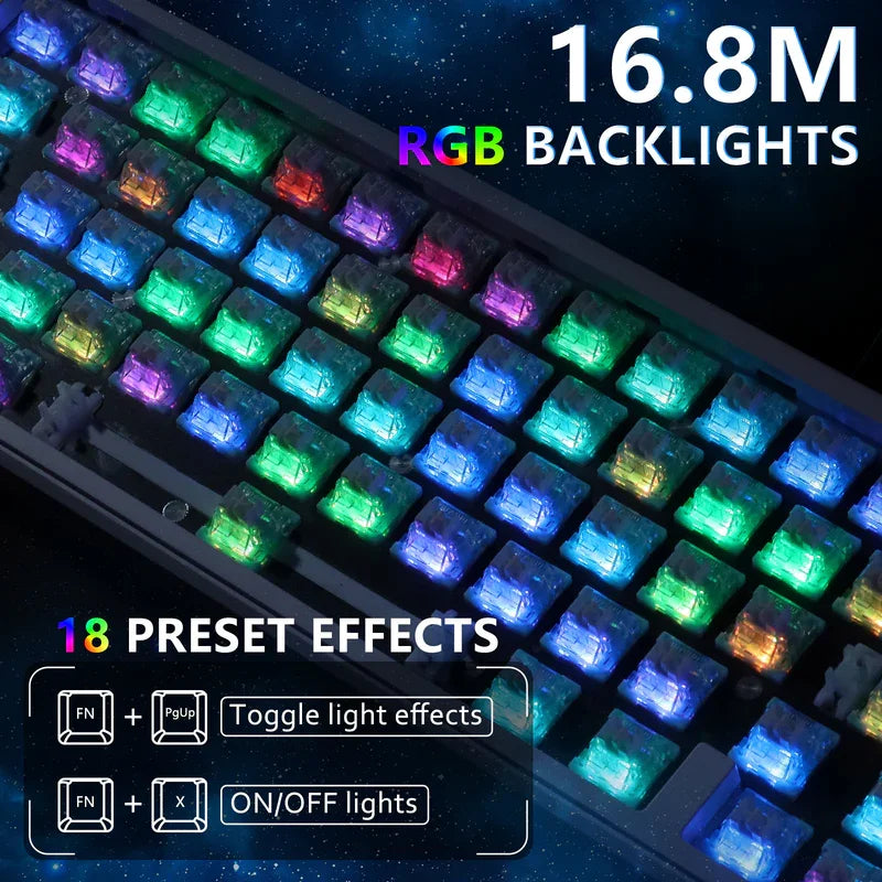 Attack Shark Wired Keyboard 8000 Hz Polling With QMK RGB