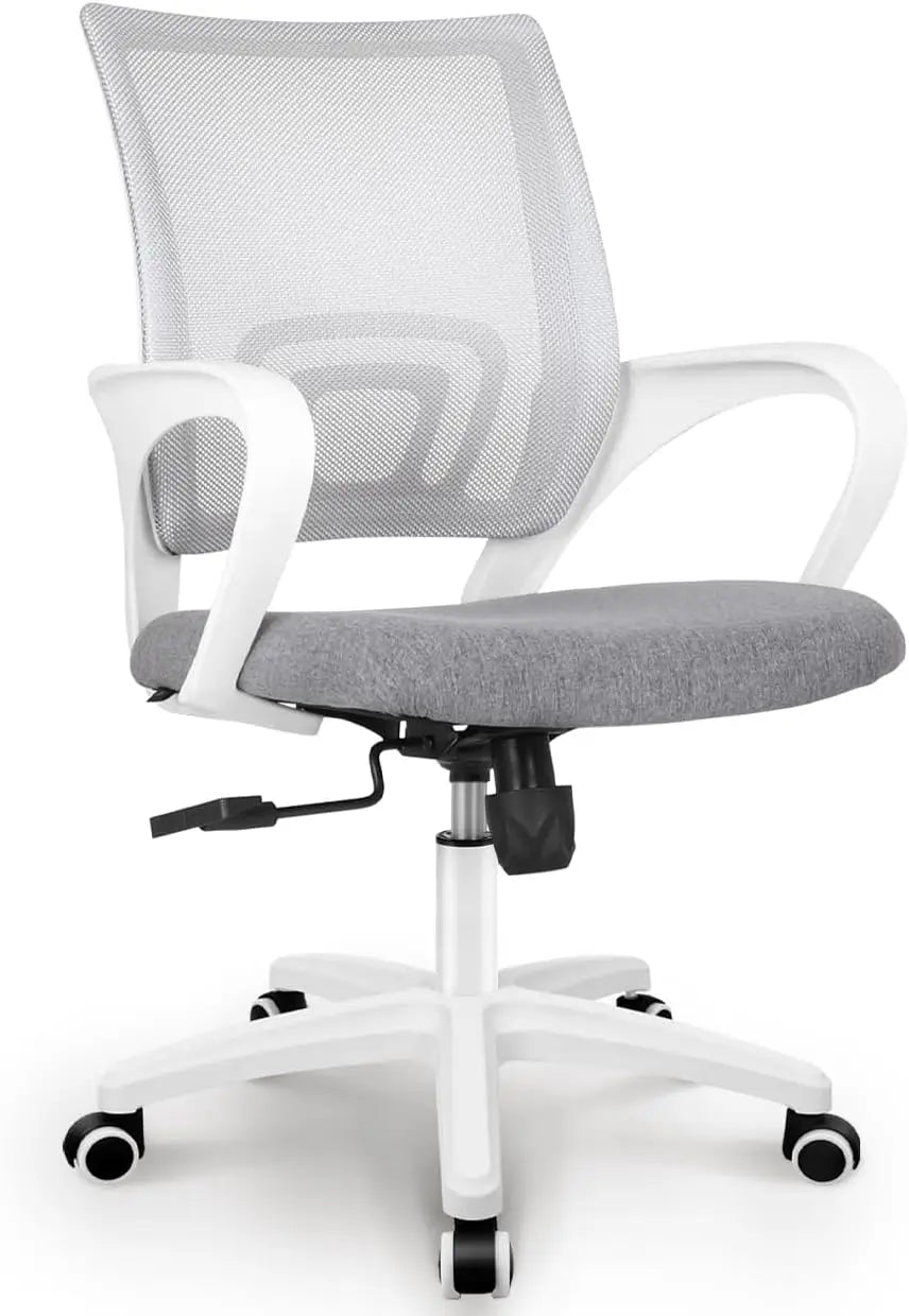 Mesh Gaming Chair With Lumbar Support And Adjustable Height