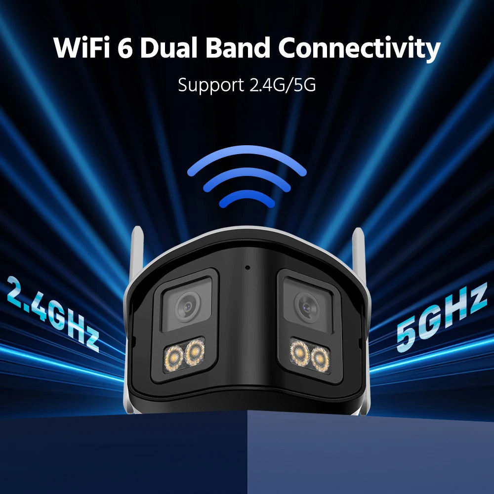 ANNKE 4MP Dual Lens WiFi Security Camera Outdoor Two Way Audio Night Vision