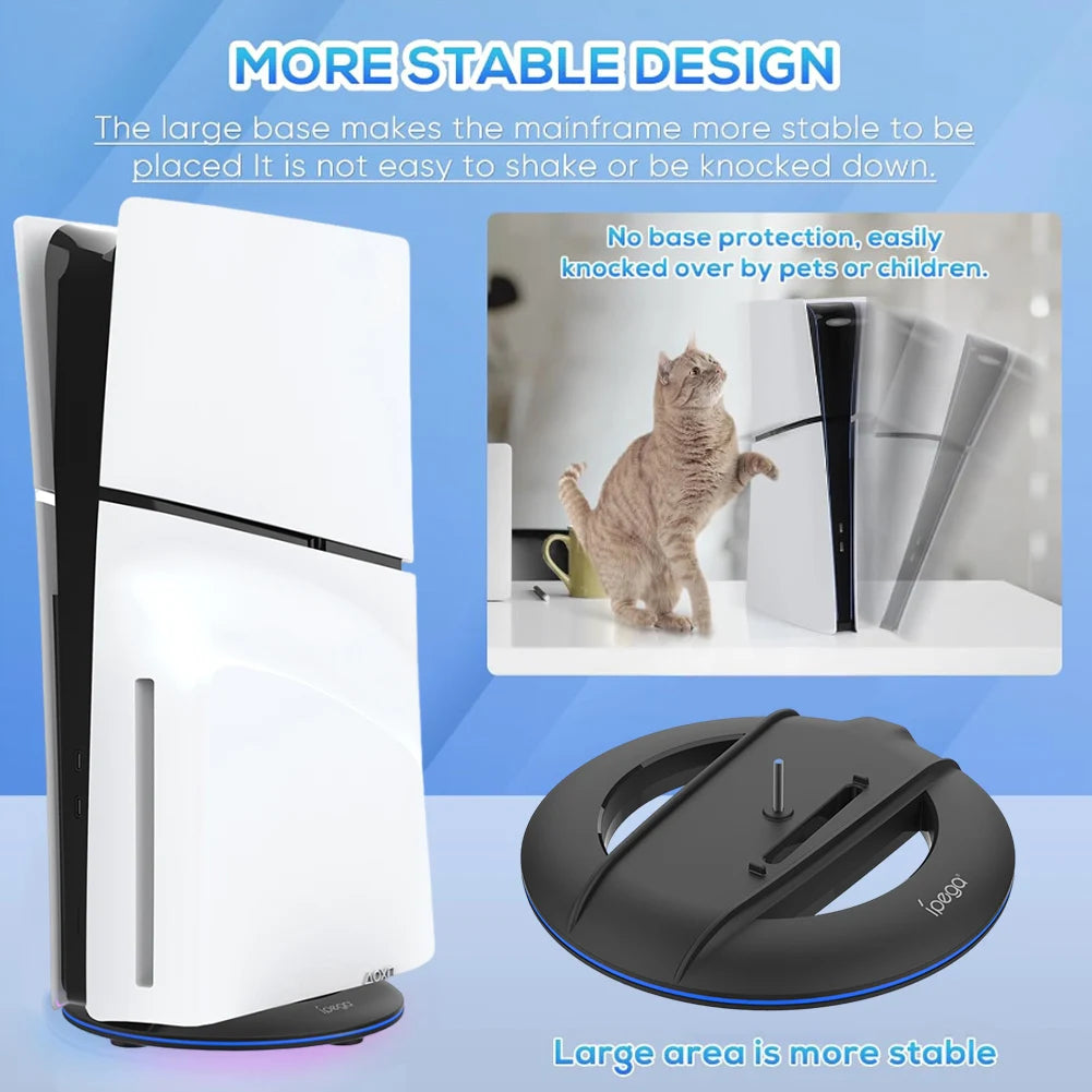 APWIKOGER Vertical Stand For PS5 Slim Console Anti Slip Holder