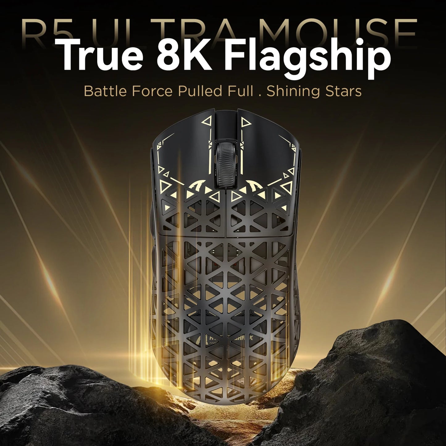 Attack Shark R5 Ultra Wireless 8K Gaming Mouse With PAW3950MAX Sensor