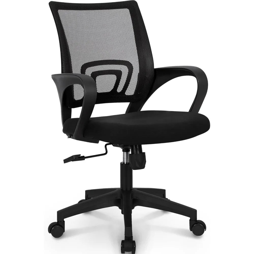 Mesh Gaming Chair With Lumbar Support And Adjustable Height