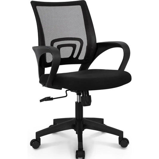 Mesh Gaming Chair With Lumbar Support And Adjustable Height
