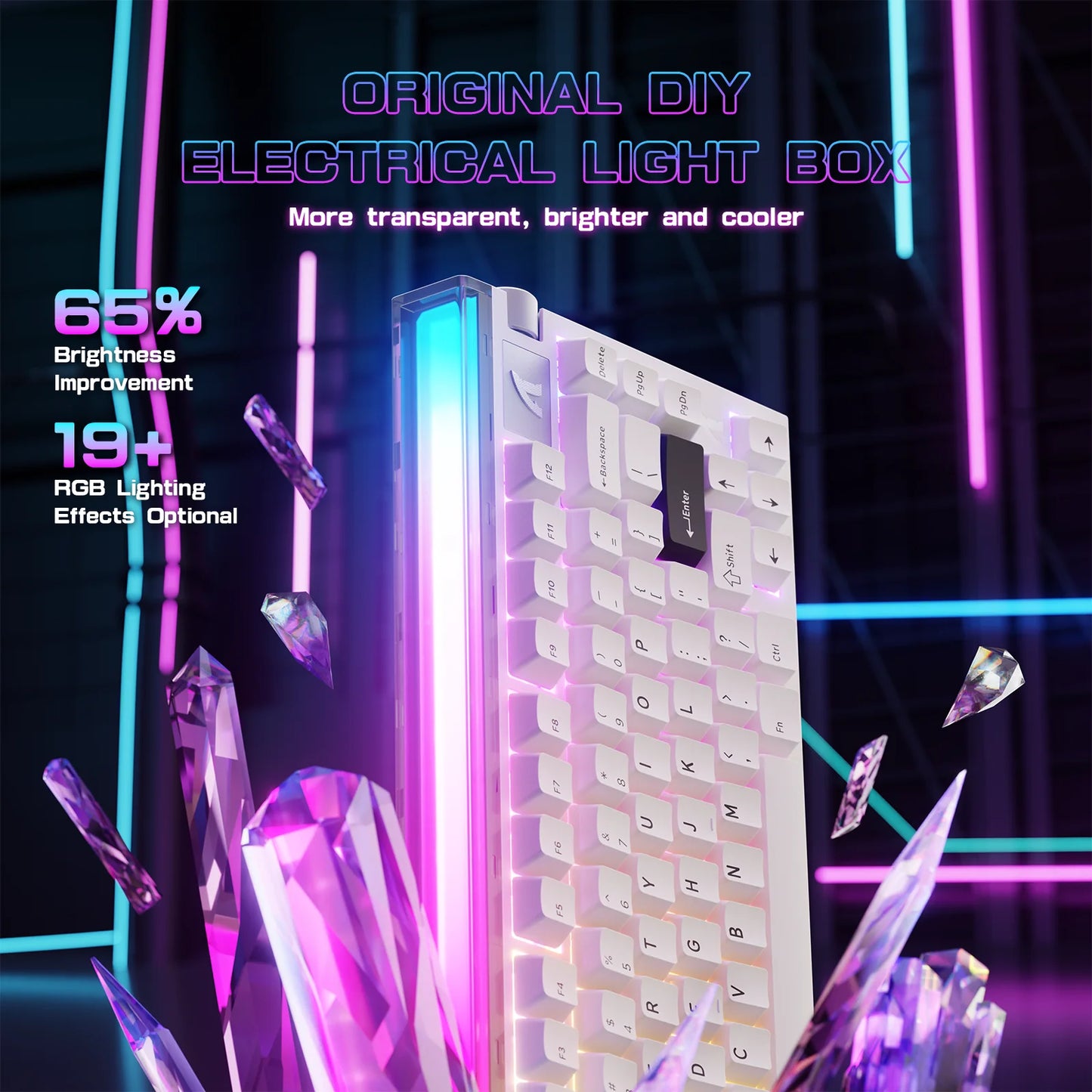Attack Shark R85HE 75 Percent Hall Effect Mechanical RGB Keyboard