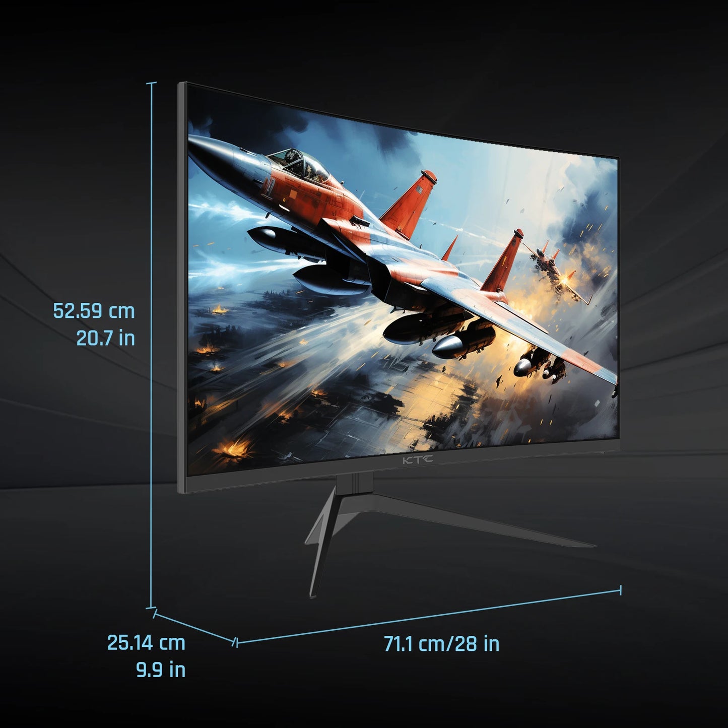 KTC Curved Gaming Monitor 240Hz 1ms HDR10 Freesync G Sync