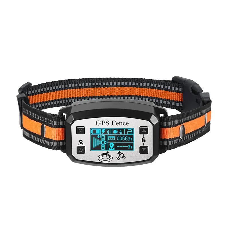 GPS Wireless Dog Fence System With Rechargeable Containment Collar