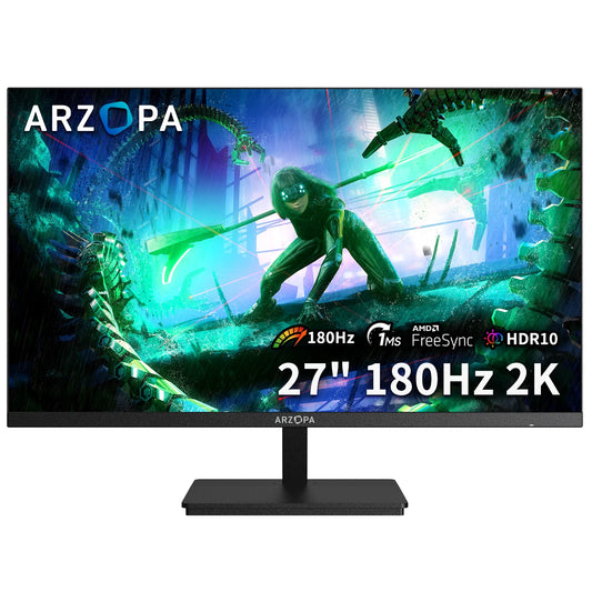 Arzopa 180Hz QHD Gaming Monitor With Type-C FreeSync
