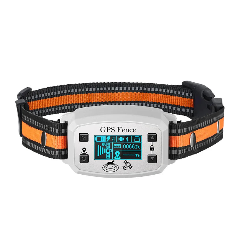 GPS Wireless Dog Fence System With Rechargeable Containment Collar