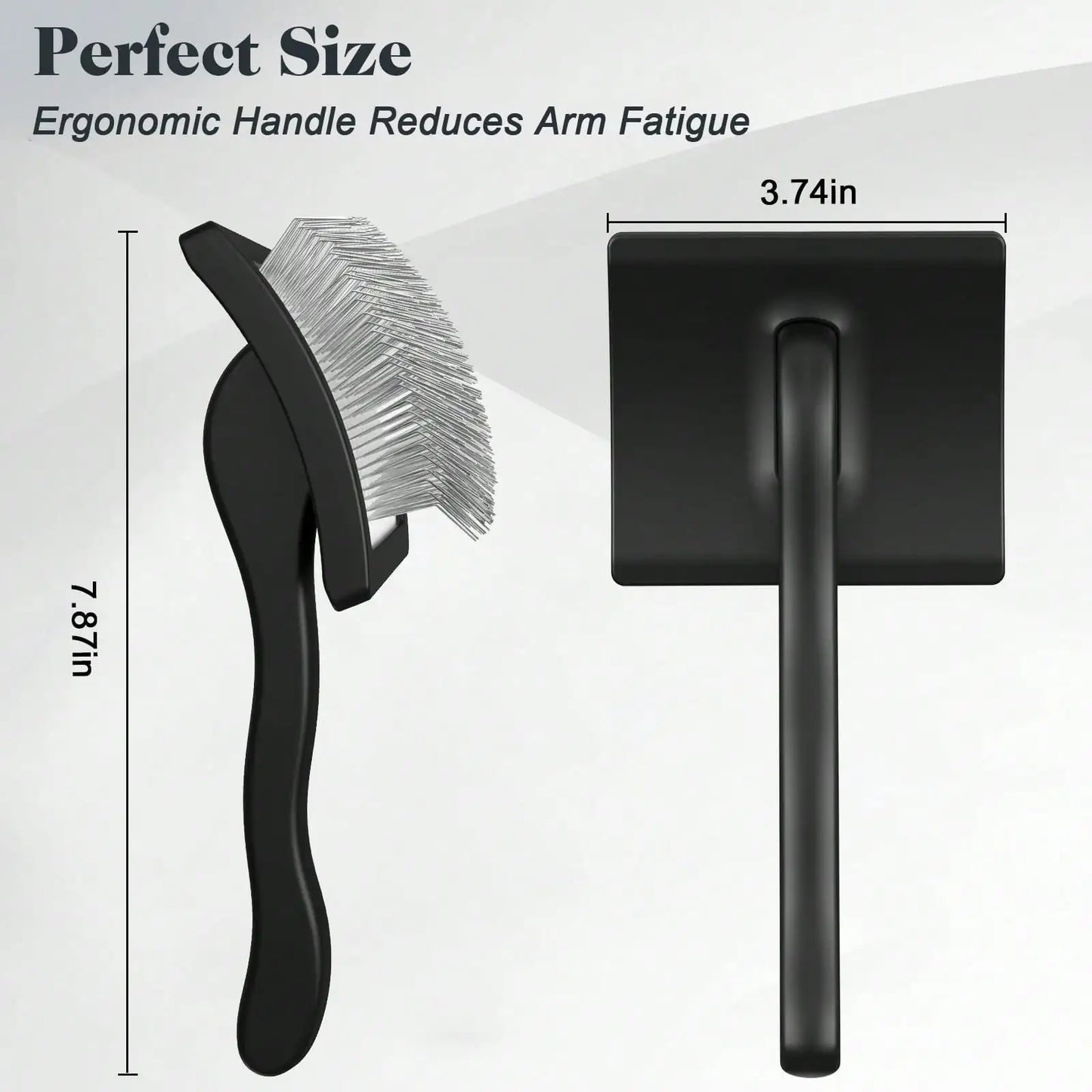 2PCS Slicker Brush For Dogs & Pet Comb,Professional Dog Grooming Brush (Goldendoodles,Poodles,Labradoodles) With Extra Long Pins To Effectively Remove Tangles, Knots And Mats