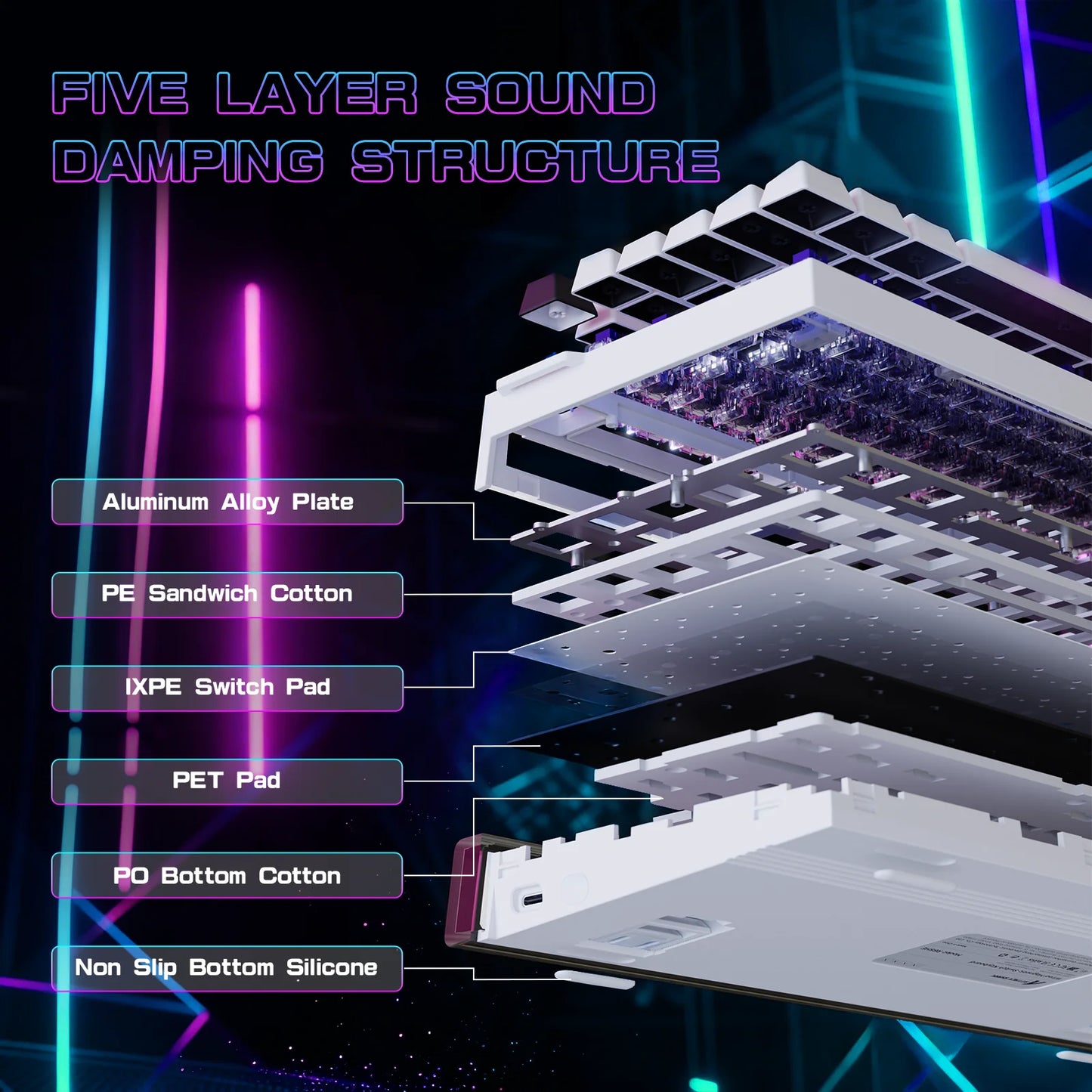 Attack Shark R85HE 75 Percent Hall Effect Mechanical RGB Keyboard