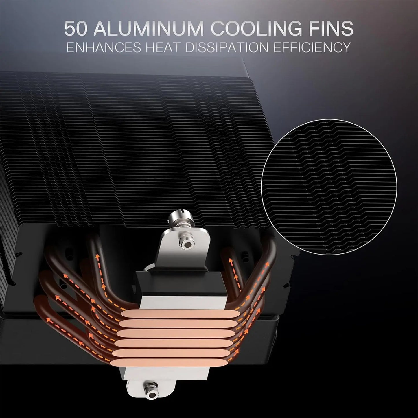 Redragon CC2312 CPU Cooler With Temperature Display ARGB Fans