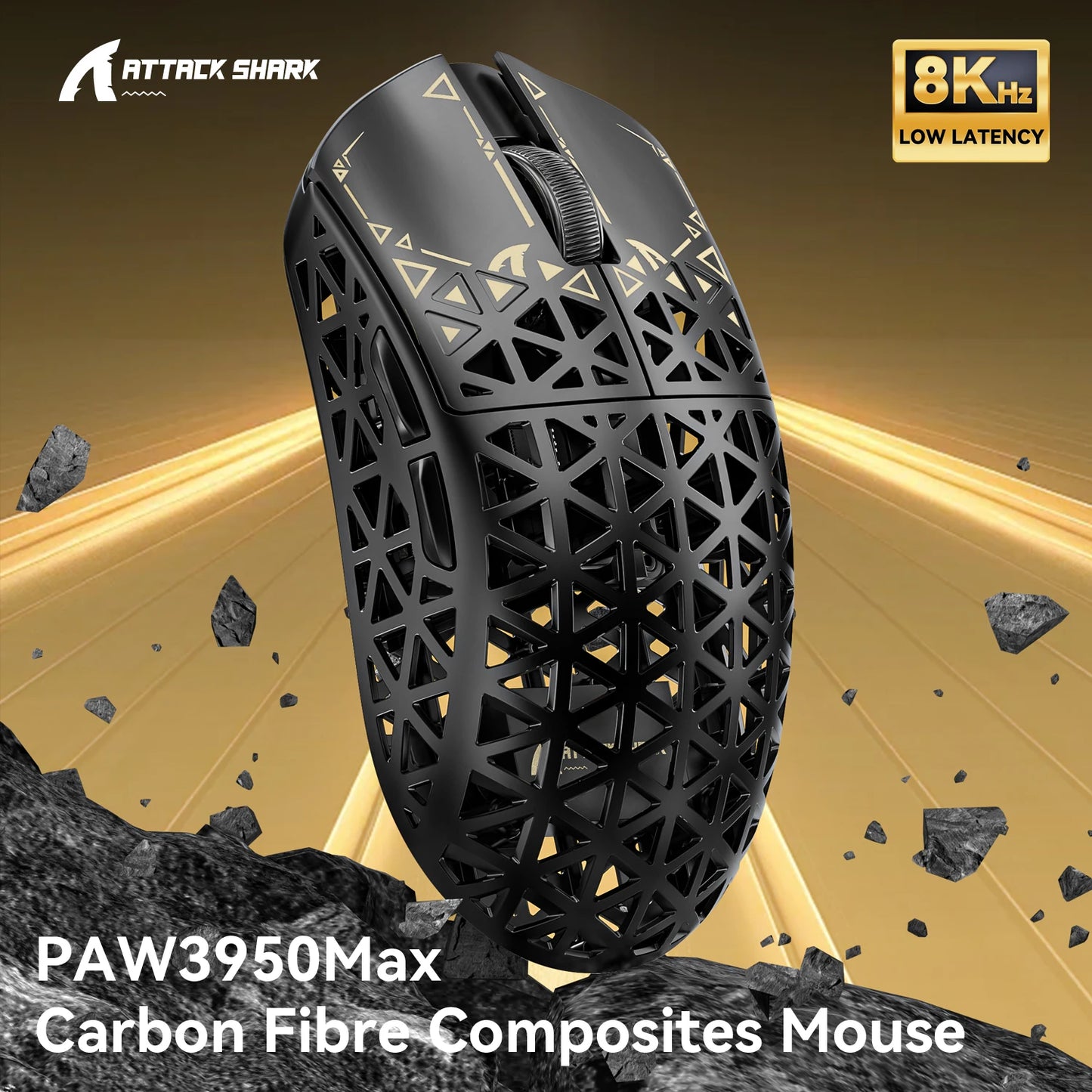 Attack Shark R5 Ultra Wireless 8K Gaming Mouse With PAW3950MAX Sensor