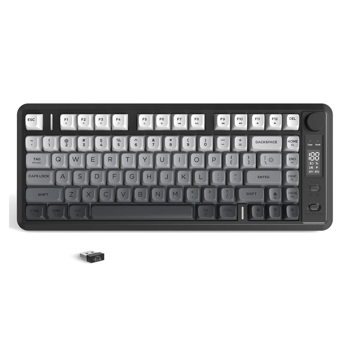 Attack Shark M75 Wireless Membrane Keyboard With Knob OLED Display