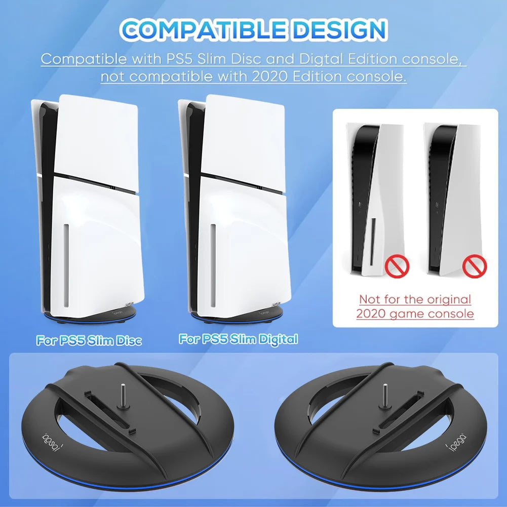 APWIKOGER Vertical Stand For PS5 Slim Console Anti Slip Holder