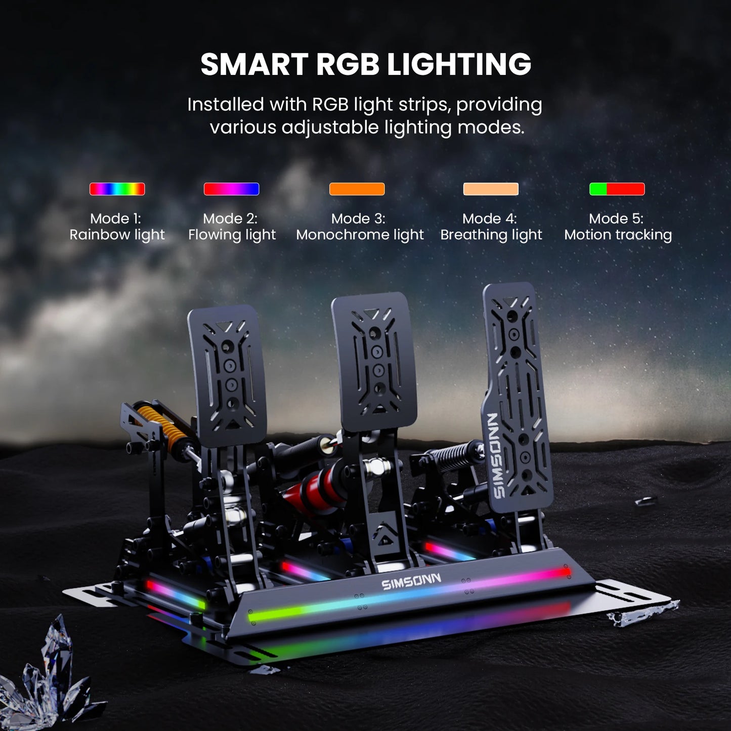 Simsonn Pro X Ultra Sim Racing Pedals With VAM RPO
