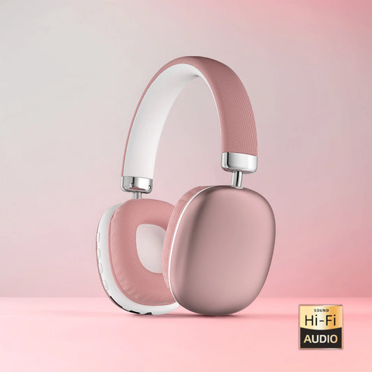 Foldable Bluetooth Over Ear Headphones HiFi Wireless Headset With AUX